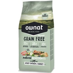 OWNAT PRIME CHIEN GRAIN FREE ADULT POULET ET DINDE 14 KG